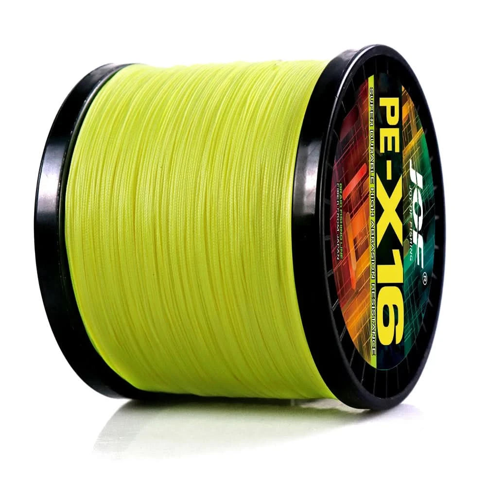 🎣 16 Strands Braided Fishing Line – 100M to 1000M | 25-200LB