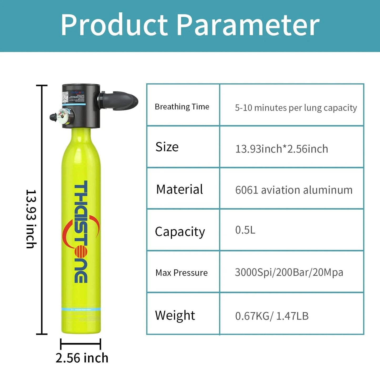 π TAIITONEE Mini Scuba Diving Tank β 0.5L Underwater Breathing Equipment πββοΈ