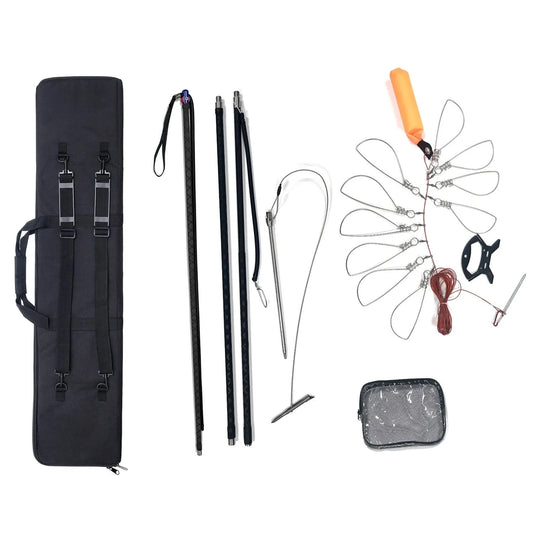 🏹 Omer Spearfish Kit – Stainless Steel Fishing Stringer & Carbon Fiber Pole Spear 🌊