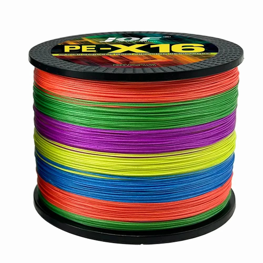 🎣 16 Strands Braided Fishing Line – 100M to 1000M | 25-200LB
