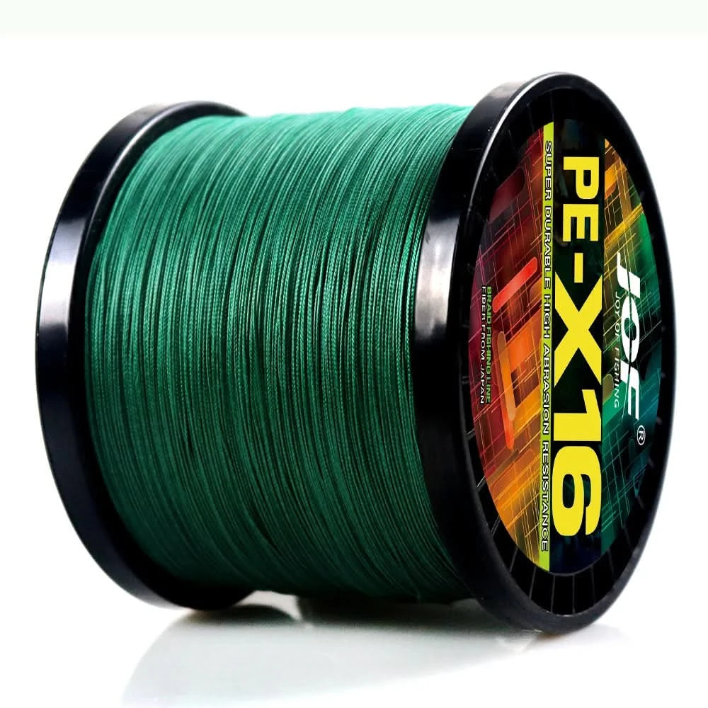 🎣 16 Strands Braided Fishing Line – 100M to 1000M | 25-200LB