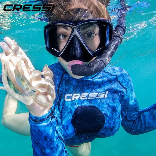 🌊 Cressi Pano 4 + Supernova Dry Snorkel Set
