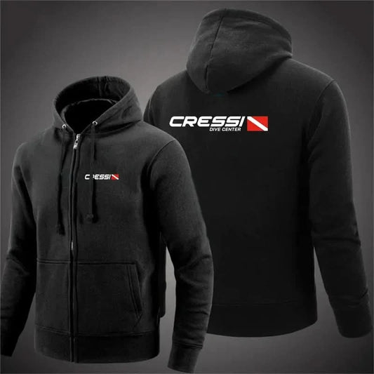 🏊♂️ Cressi Men's Hooded Jacket – Stylish & Functional Dive Wear 🌊