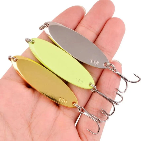 🎣 Fishing Lure – Metal Spoon Spinner | 3g, 7g, 14g, 21g, 28g, 56g 🐟