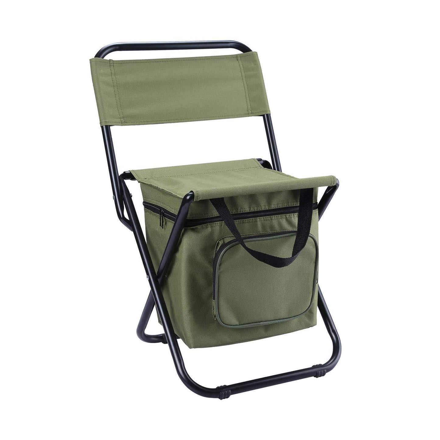 Folding Fishing Chair Backpack Insulation with Cooler Bag