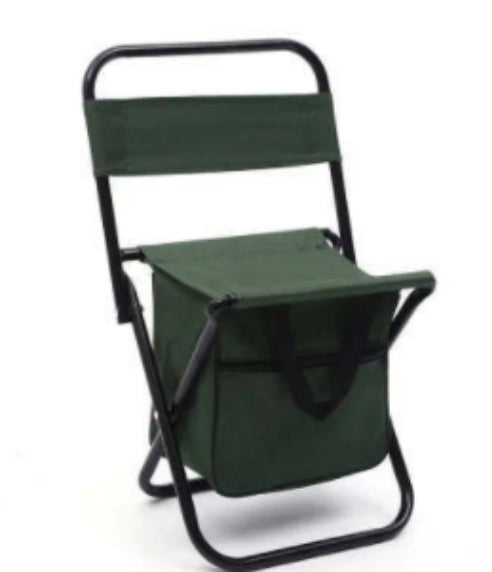 Folding Fishing Chair Backpack Insulation with Cooler Bag