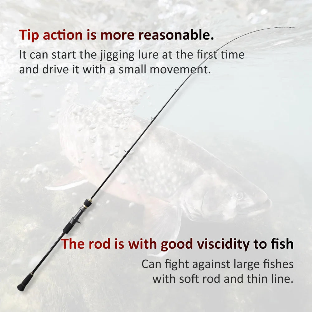 NOEBY Full Solid Slow Jigging Fishing Rod – High Sensitivity for Ultimate Performance! 🎣