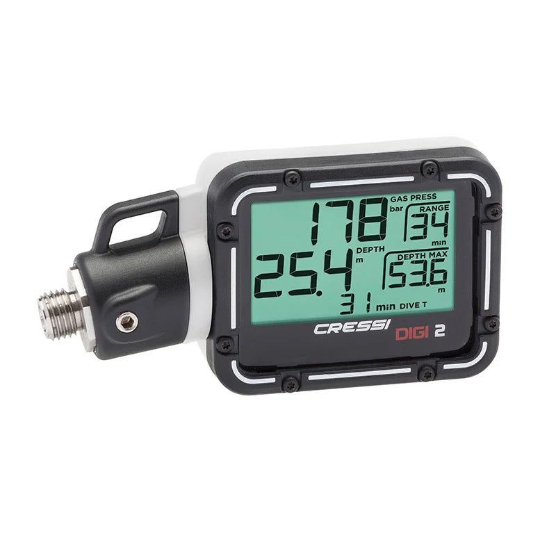 Cressi DIGI 2 Digital Console Diving Depth Gauge Pressure