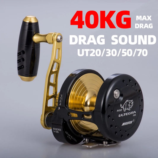 MADOX 11BB Slow Jigging Reel – 40KG Max Drag, Saltwater Drum Wheel