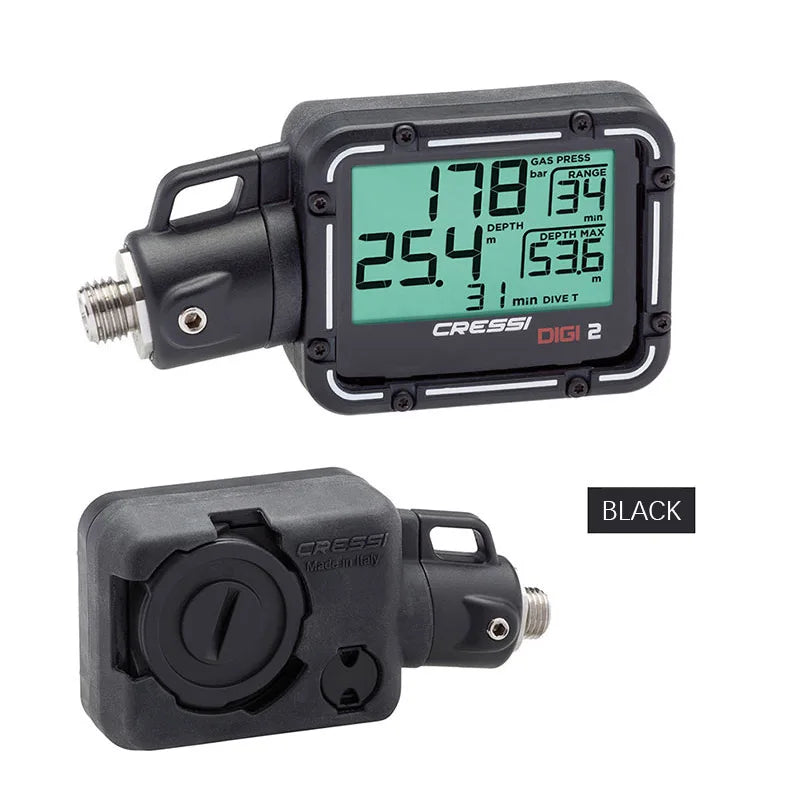 Cressi DIGI 2 Digital Console Diving Depth Gauge Pressure