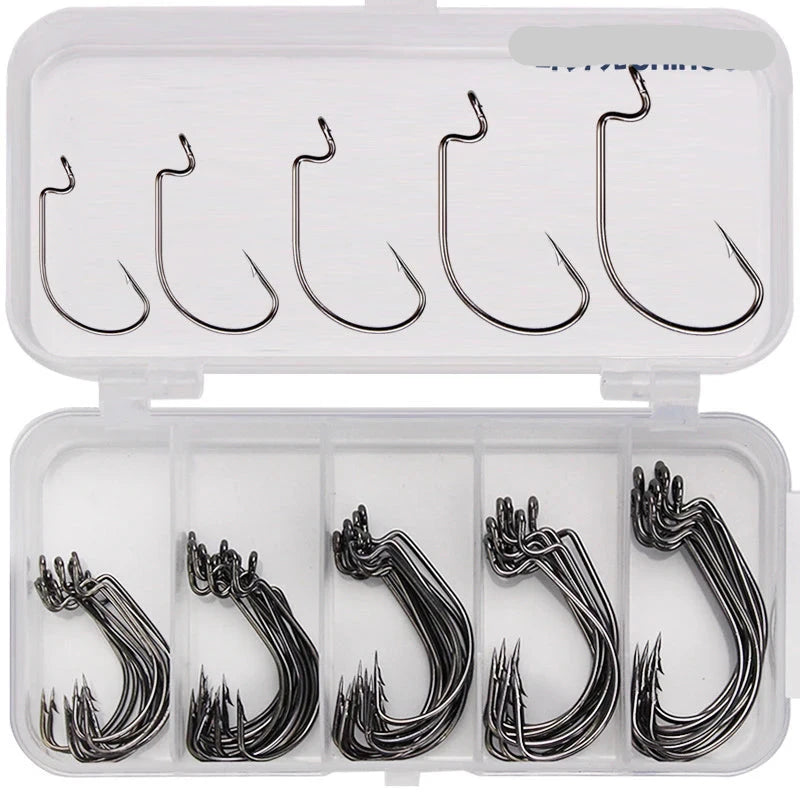 50pcs Fishing Hook 3/0#-2#