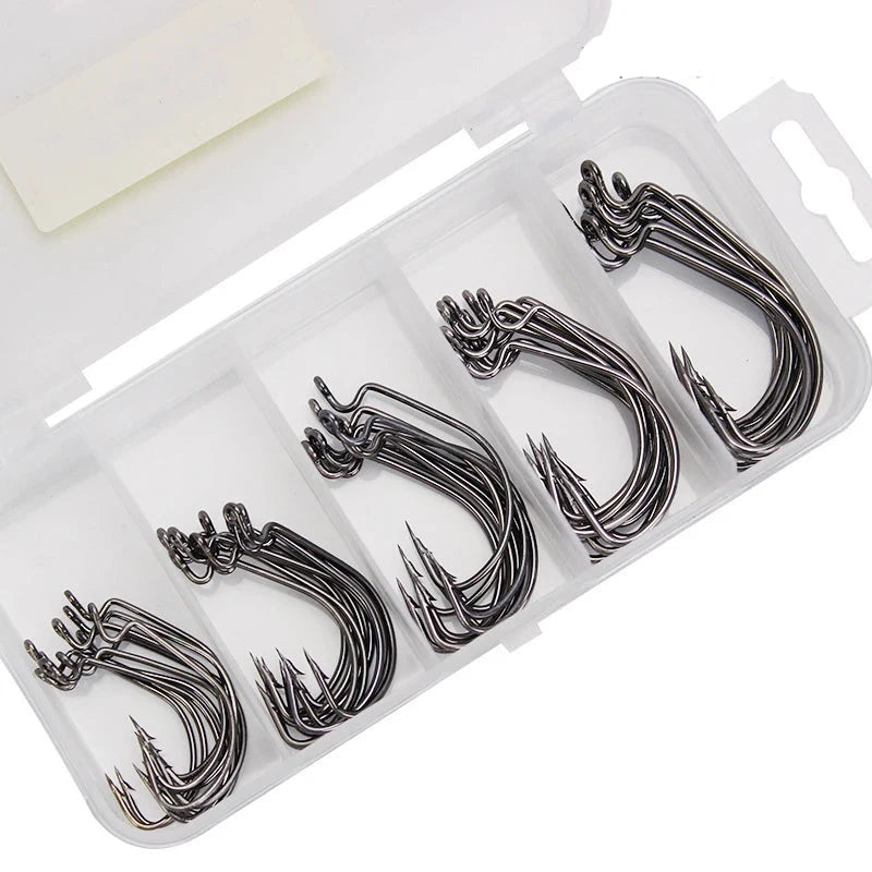 50pcs Fishing Hook 3/0#-2#