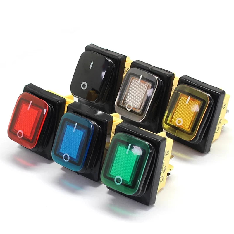 Boat Marine Toggle Rocker Switch with LED 12V 220V 30x22