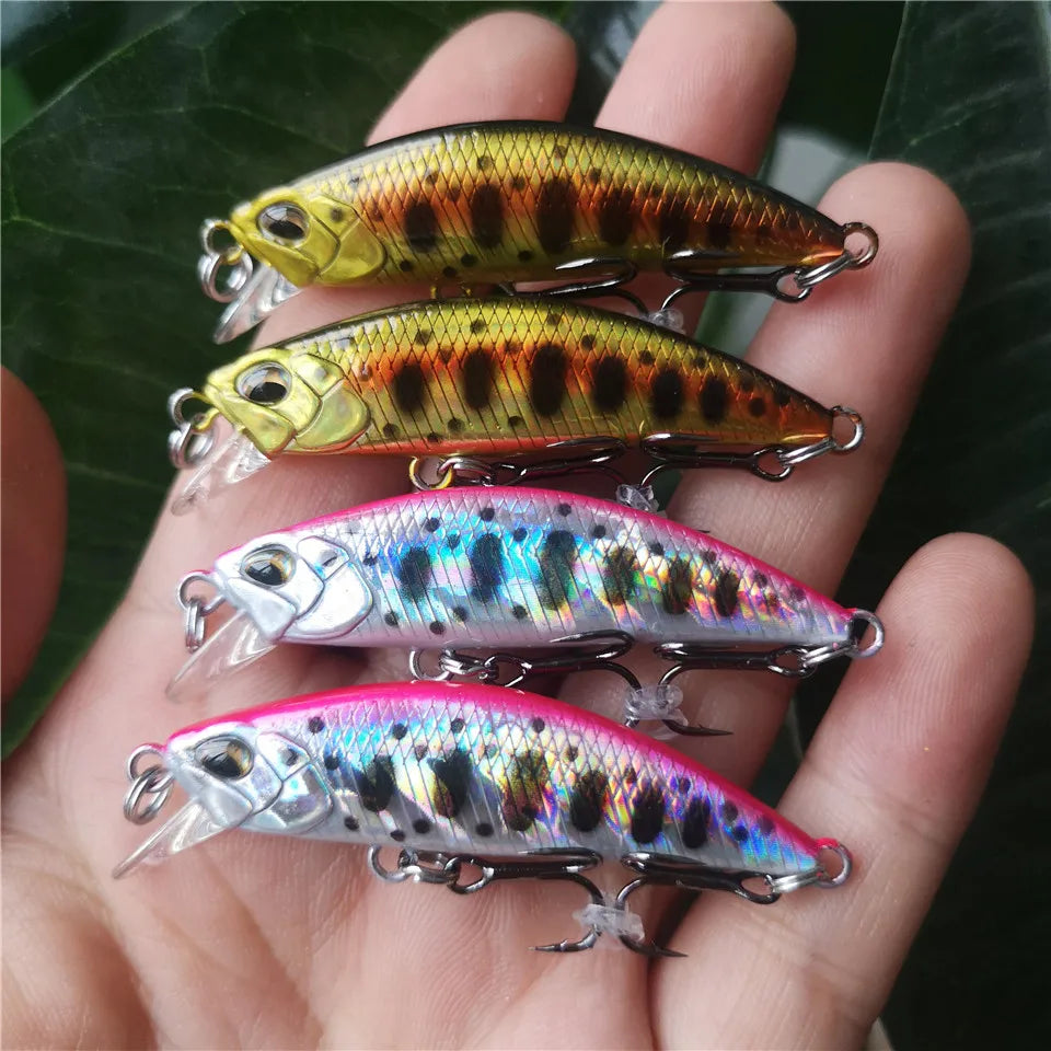 Tsurinoya 4PC 50mm 5g Sinking Minnow Artificial Bait for Trout Bass Fishing