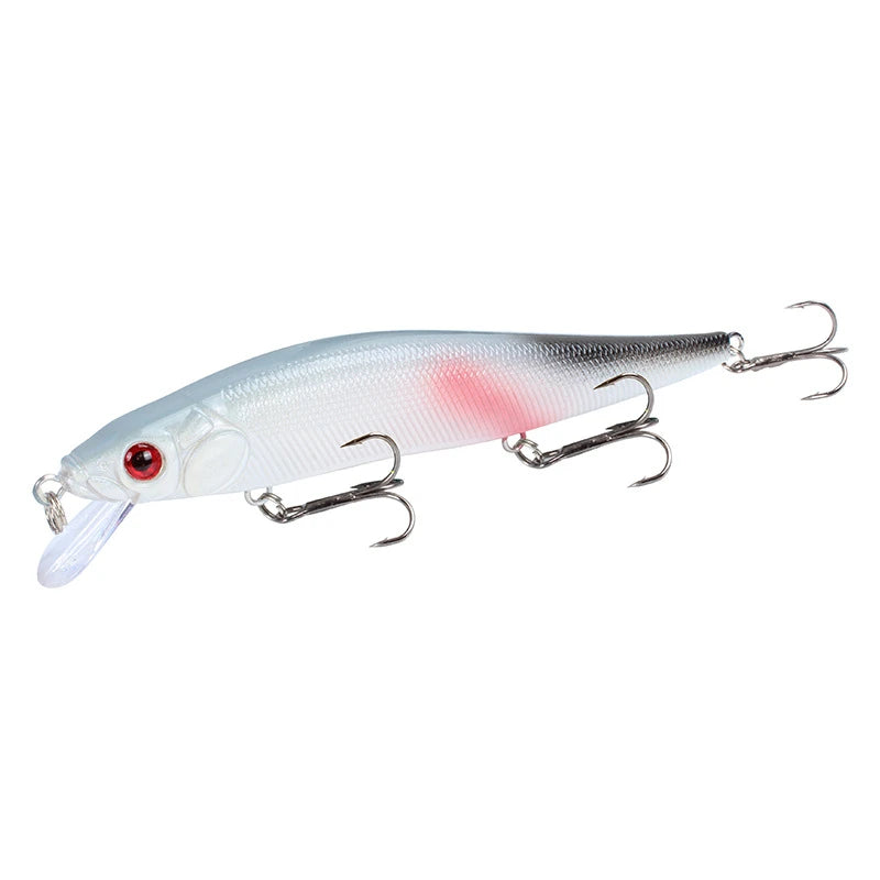 Premium Floating Minnow Fishing Lure- 14cm, 22.5g 3D Eyes Crankbait for Bass, Carp & Trolling