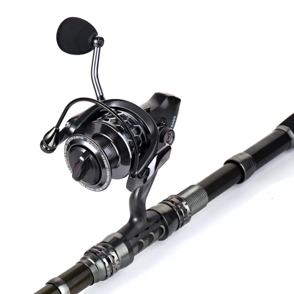 Sougayilang 1.8-3.3m Carbon Fiber Fishing Rod and 13+1BB Fishing Reel Combo