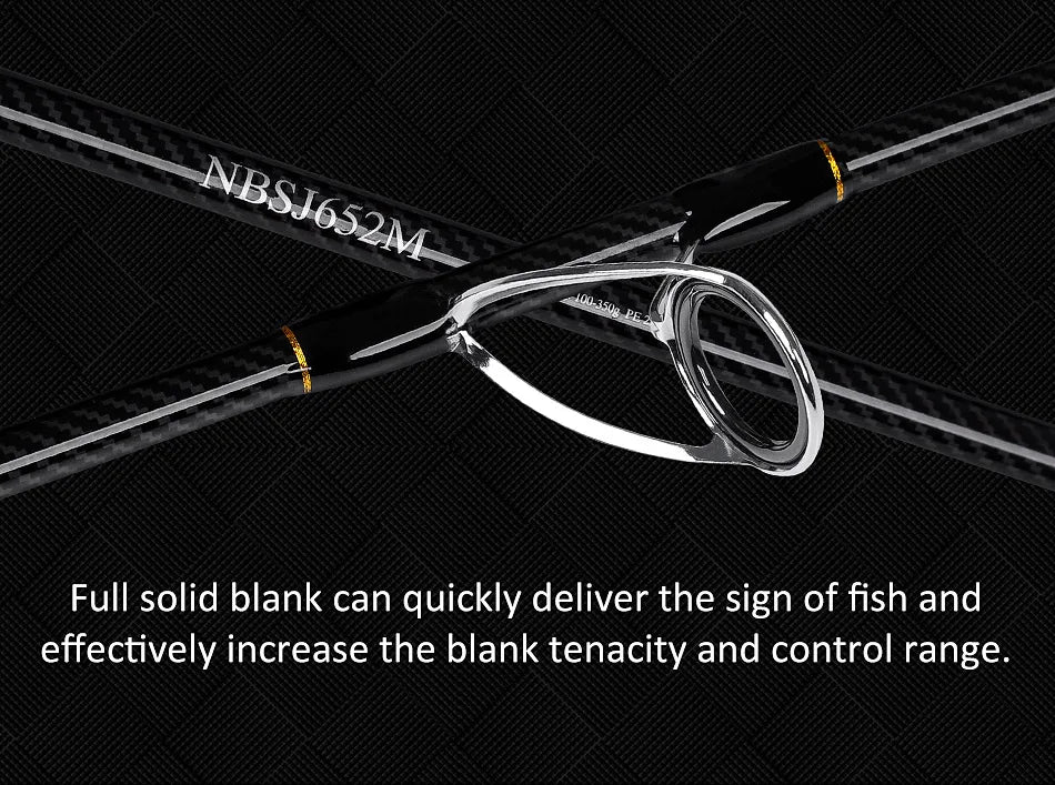 NOEBY Full Solid Slow Jigging Fishing Rod – High Sensitivity for Ultimate Performance! 🎣