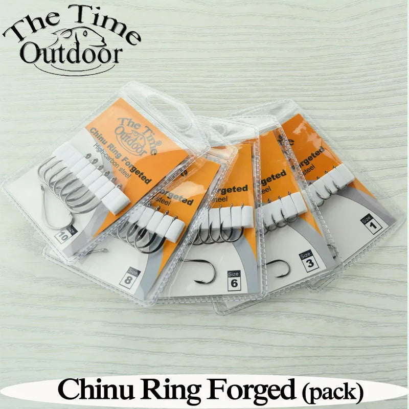 Super Sharped Fishing Hooks Chinu Ring Forged High Carbon Steel Fish Hook Hight Quality