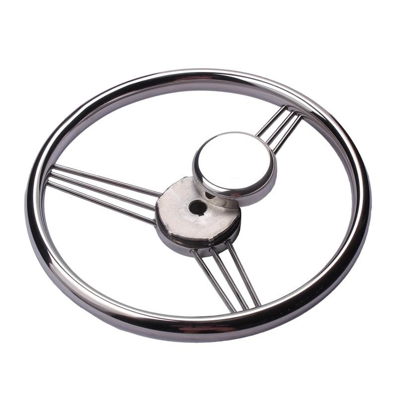 Boat Steering Wheel Stainless Steel 13-1/2''