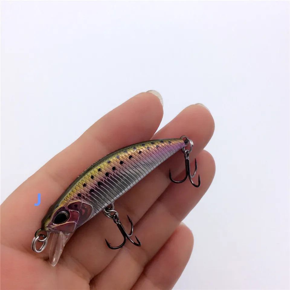 Tsurinoya 4PC 50mm 5g Sinking Minnow Artificial Bait for Trout Bass Fishing