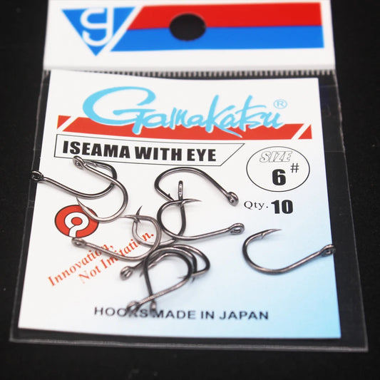 10pcs/lot Iseama Japan Fishhooks Single Jig Hook Pech