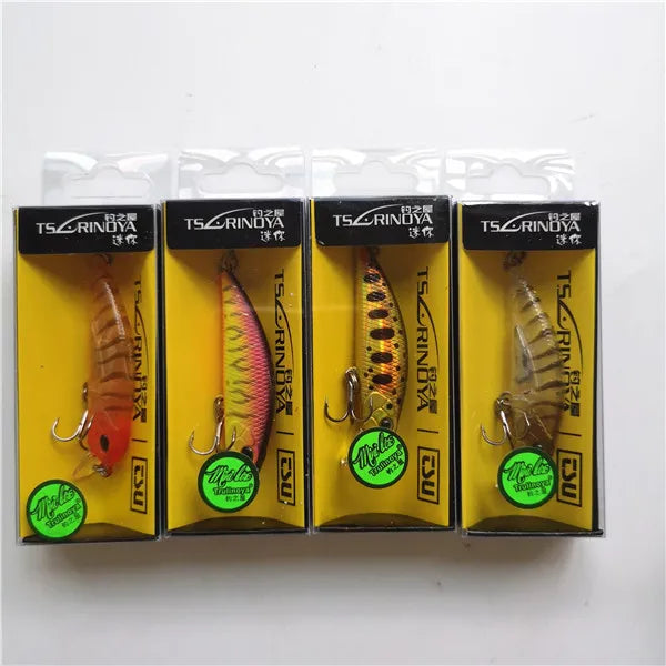 Tsurinoya 4PC 50mm 5g Sinking Minnow Artificial Bait for Trout Bass Fishing