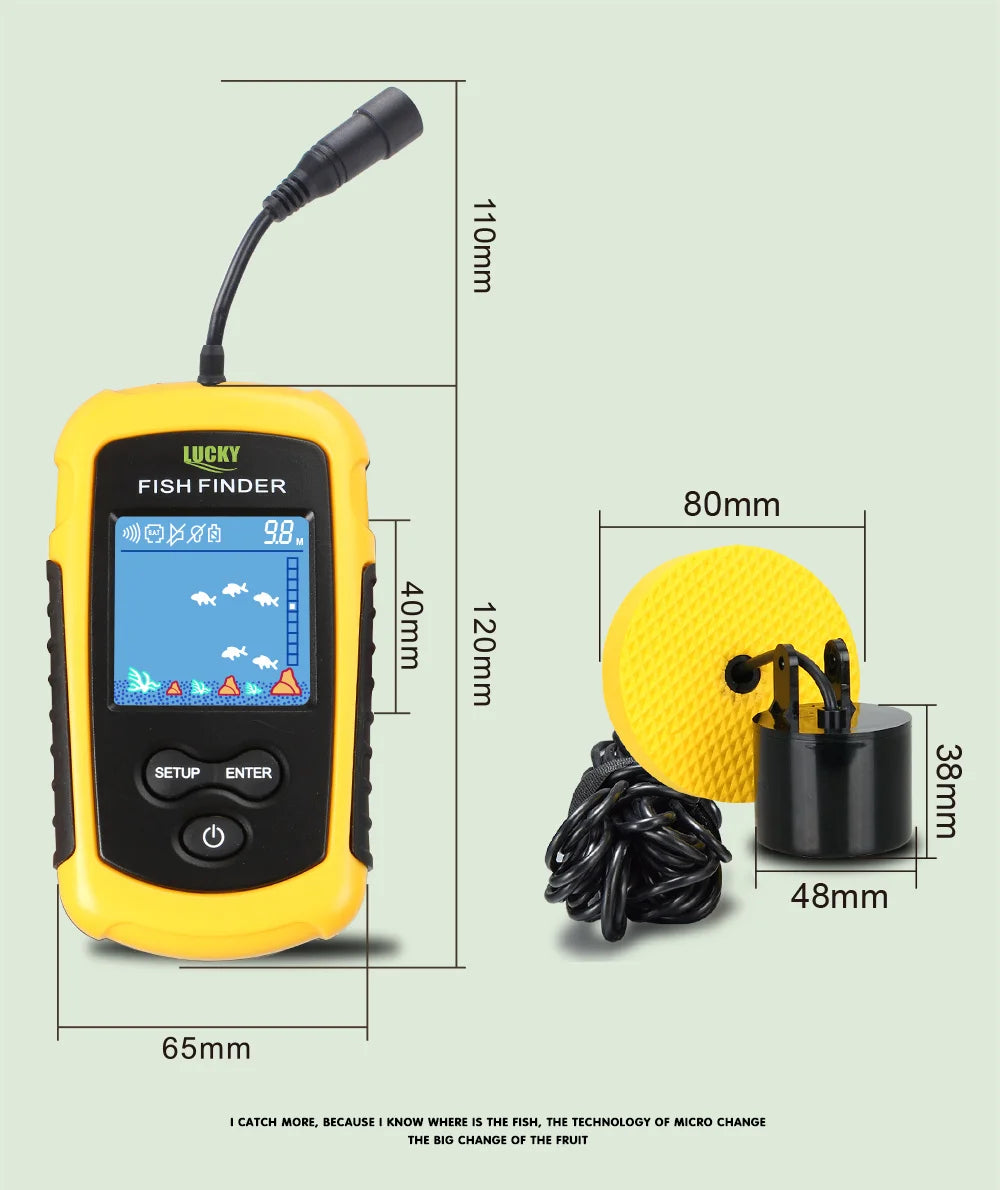 Fish Finders Alarm 100M Portable Sonar