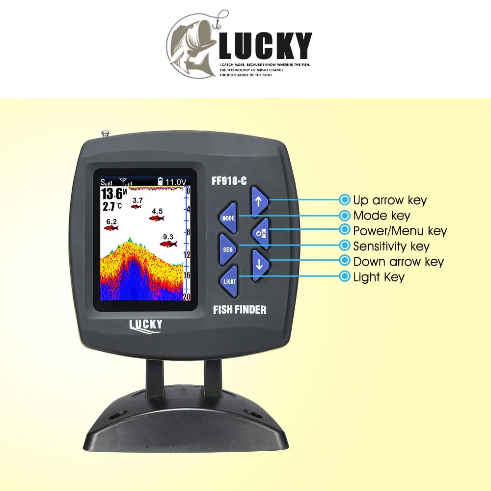 Boat Fish Finder 3.5" LCD (Remote Control)