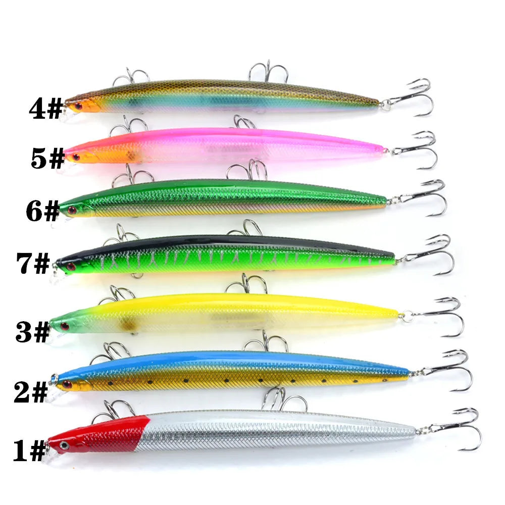 1pcs 18cm 24g big long fish