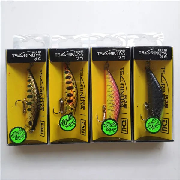 Tsurinoya 4PC 50mm 5g Sinking Minnow Artificial Bait for Trout Bass Fishing