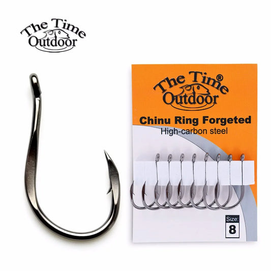 Super Sharped Fishing Hooks Chinu Ring Forged High Carbon Steel Fish Hook Hight Quality