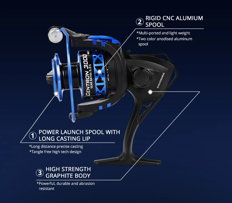 Centron &amp; Summer Spinning Fishing Reel – High Performance, Lightweight & Affordable