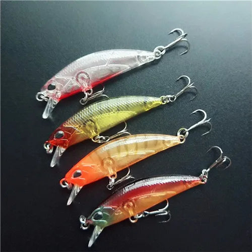 Tsurinoya 4PC 50mm 5g Sinking Minnow Artificial Bait for Trout Bass Fishing