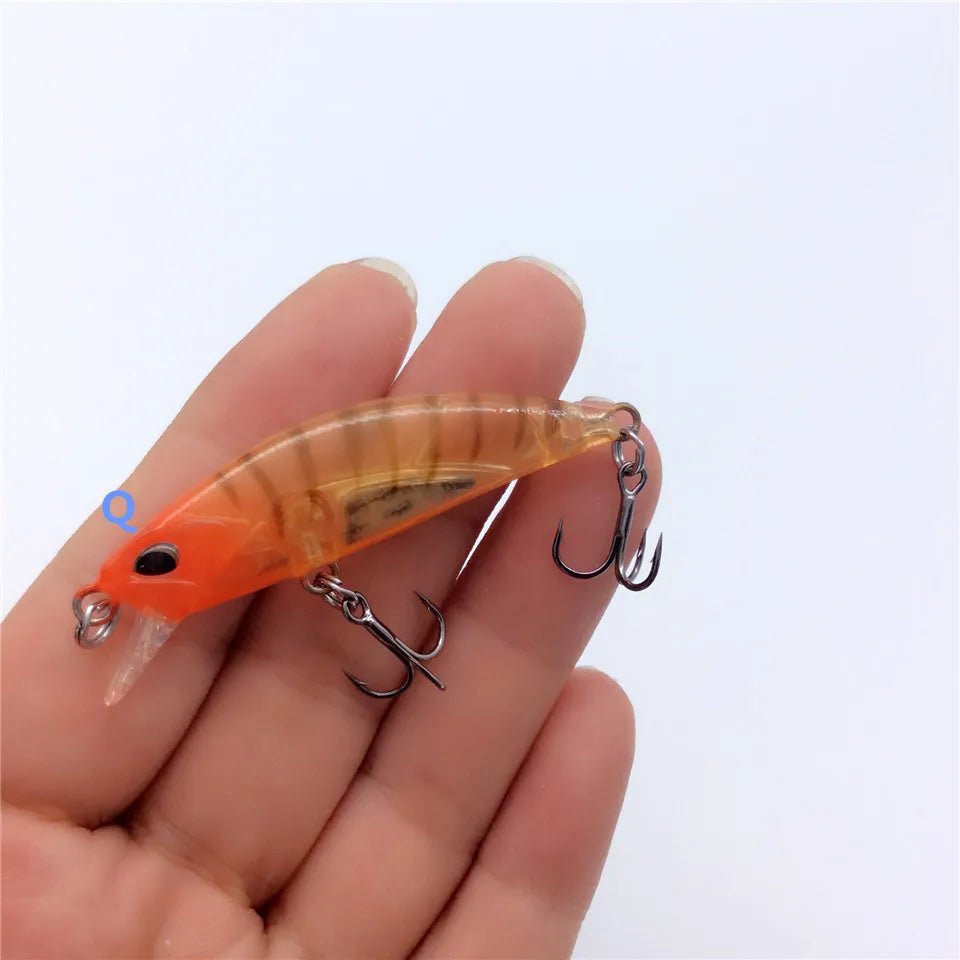 Tsurinoya 4PC 50mm 5g Sinking Minnow Artificial Bait for Trout Bass Fishing