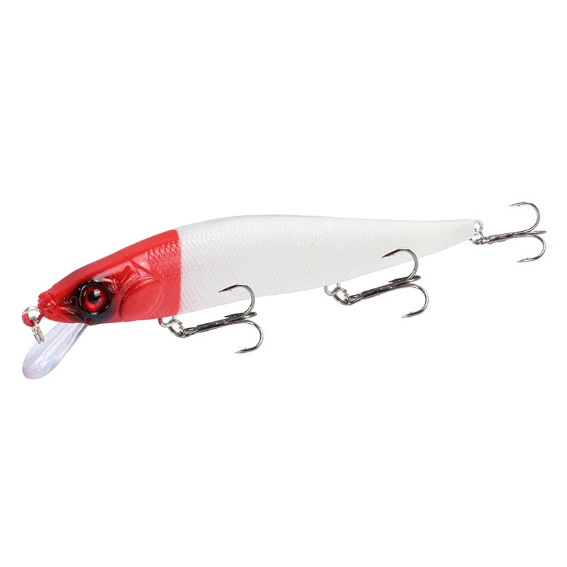 Premium Floating Minnow Fishing Lure- 14cm, 22.5g 3D Eyes Crankbait for Bass, Carp & Trolling