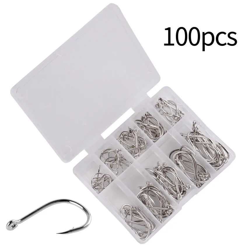 100Pcs Fishing Hooks