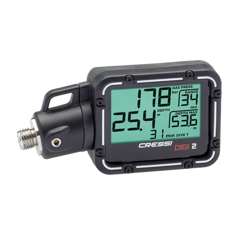 Cressi DIGI 2 Digital Console Diving Depth Gauge Pressure