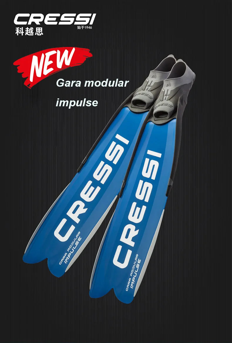 🏊‍♂️ Cressi Gara Modular Impulse Freediving Fins - Professional Long Blades