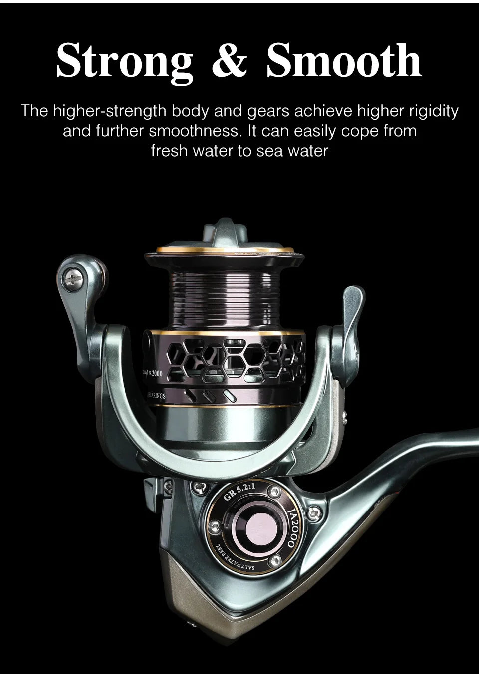 Spinning Fishing Reel 500 1000 2000 3000 Series