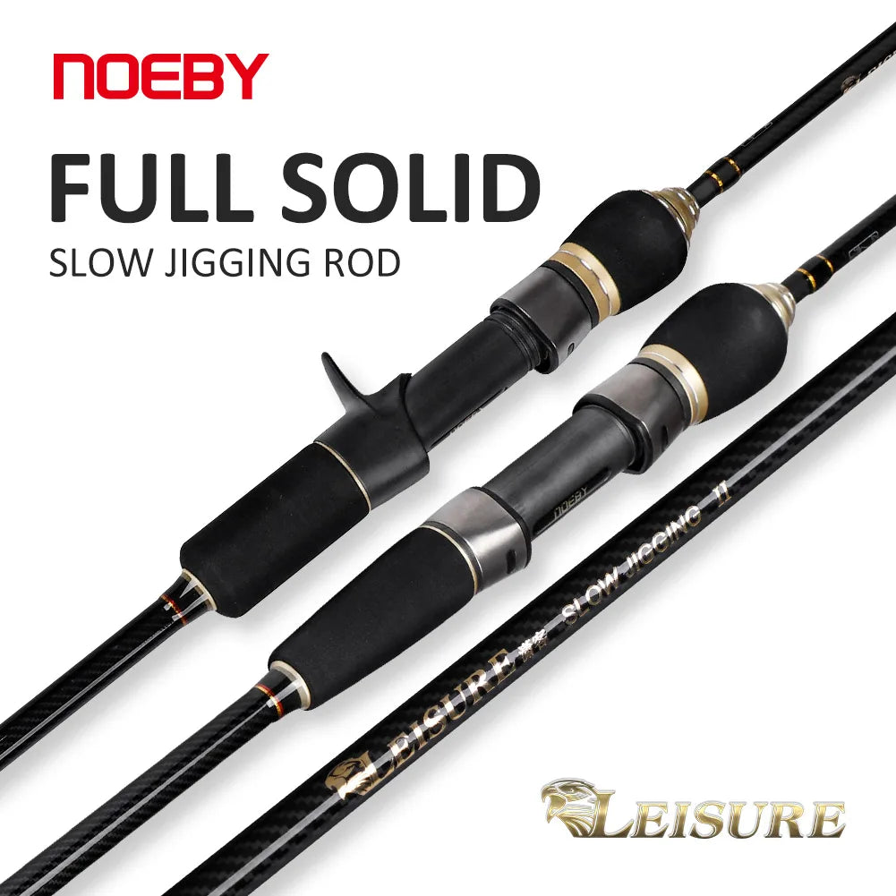 🎣 NOEBY Solid Slow Jigging Rod – Ultimate Strength &amp; Sensitivity for Deep Sea Fishing! 🌊