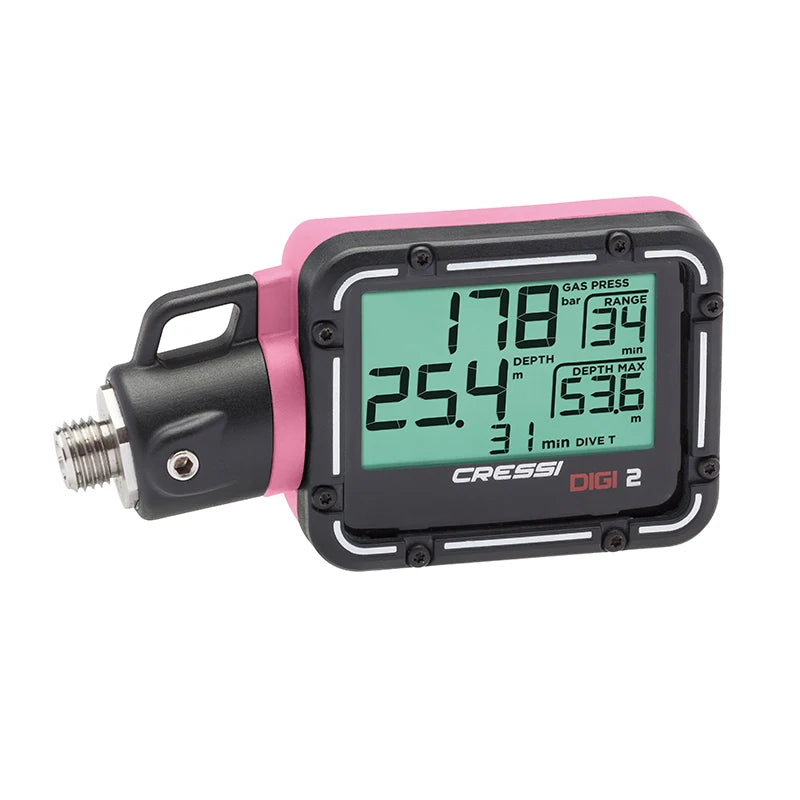 Cressi DIGI 2 Digital Console Diving Depth Gauge Pressure