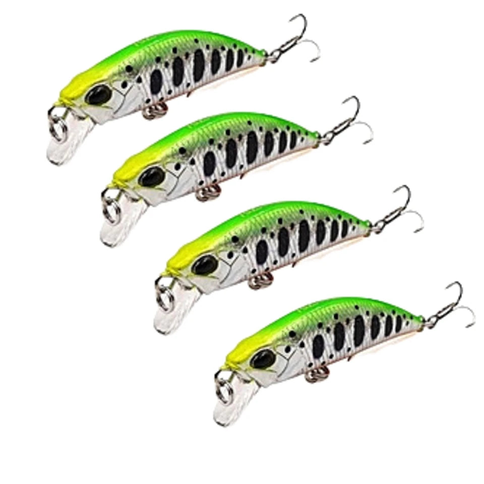 Tsurinoya 4PC 50mm 5g Sinking Minnow Artificial Bait for Trout Bass Fishing