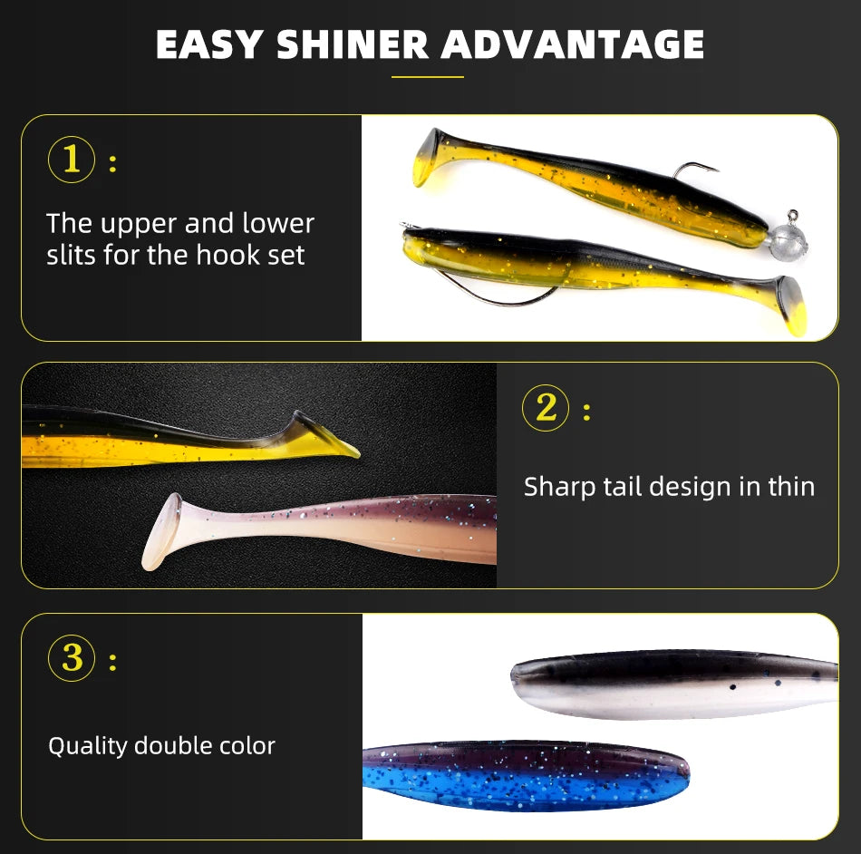 MEREDITH Easy Shiner Fishing Lures 50mm 65mm 75mm 100mm Wobblers Carp Fishing