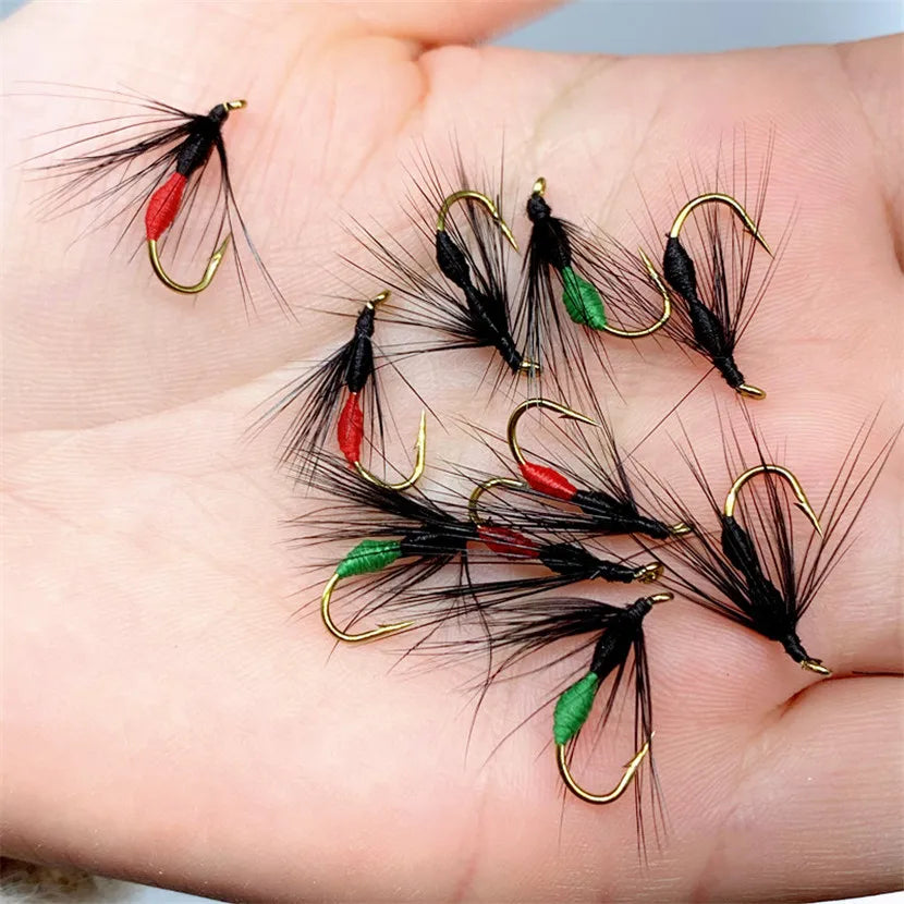 Ready Tied Flies Set with Spinners Spoon/Thrower for Trout Fishing for Fly Fishing