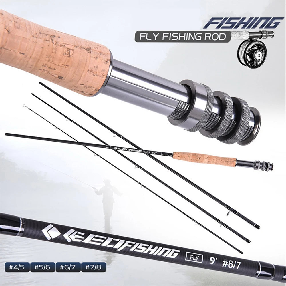 🎣 Hewolf Fly Fishing Rod & Reel Combo – Precision & Power for Every Cast! 🌊🏞️