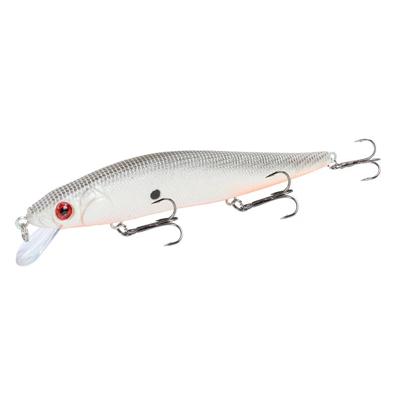 Premium Floating Minnow Fishing Lure- 14cm, 22.5g 3D Eyes Crankbait for Bass, Carp & Trolling