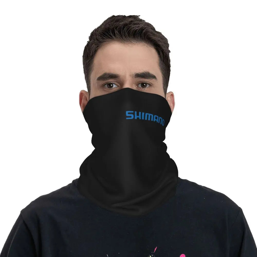 Blue Shimano Fishing Multifunctional Face Mask for Men Women