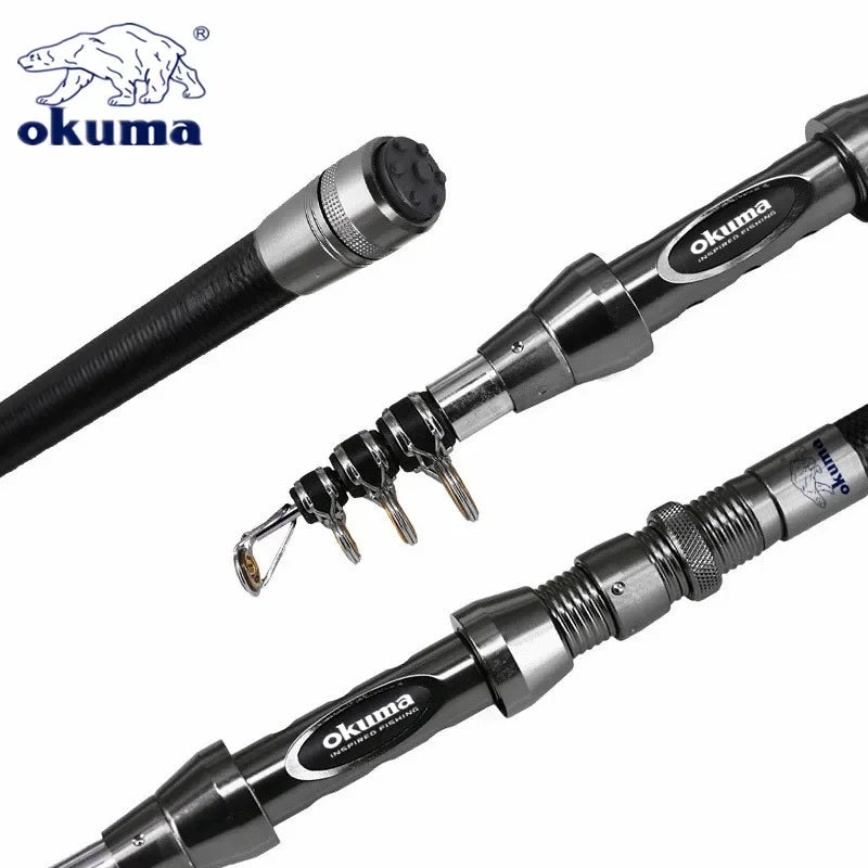 🎣 OKUMA New Carbon Rock Fishing Rod – 1.5M | 1.8M | 2.1M | 2.4M | 2.7M 🐟🔥