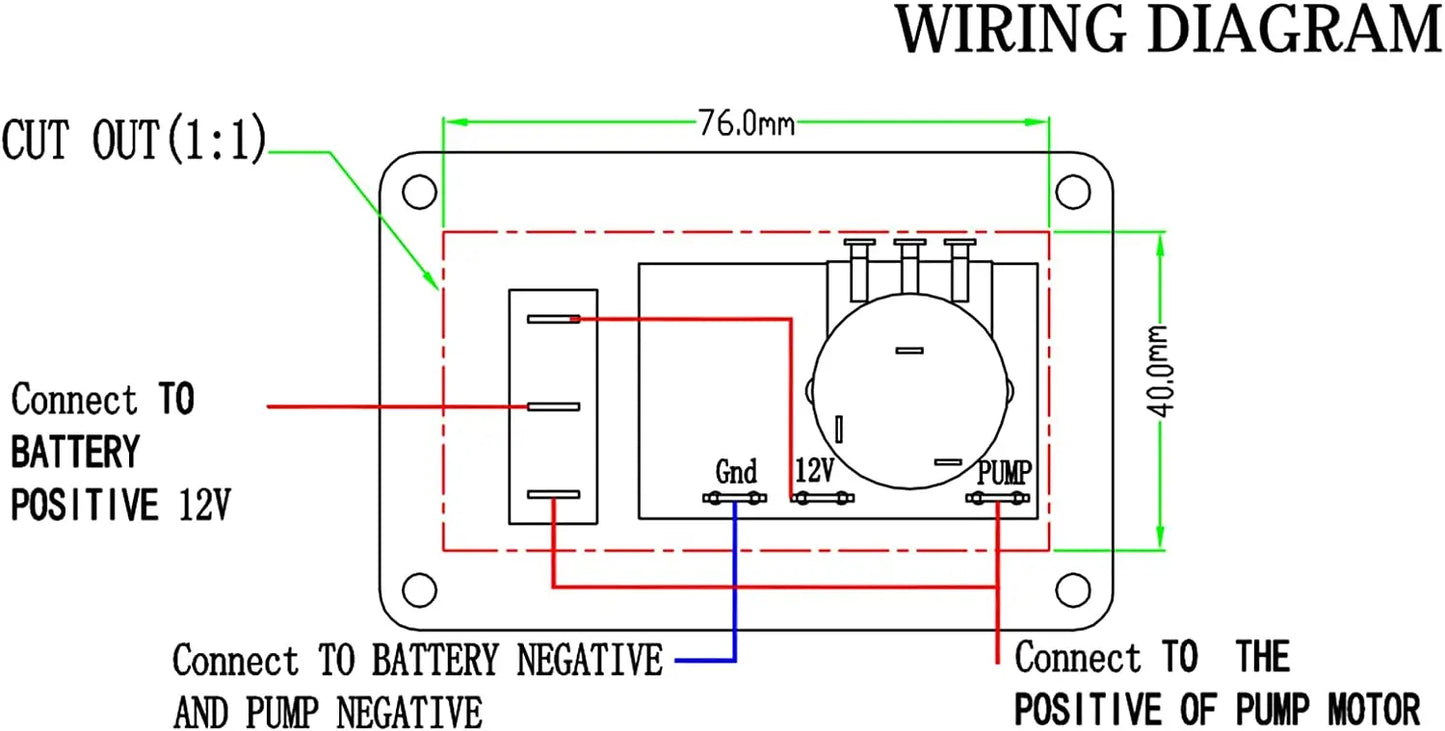 Marine Aerator Timer Switch Panel 5Amp