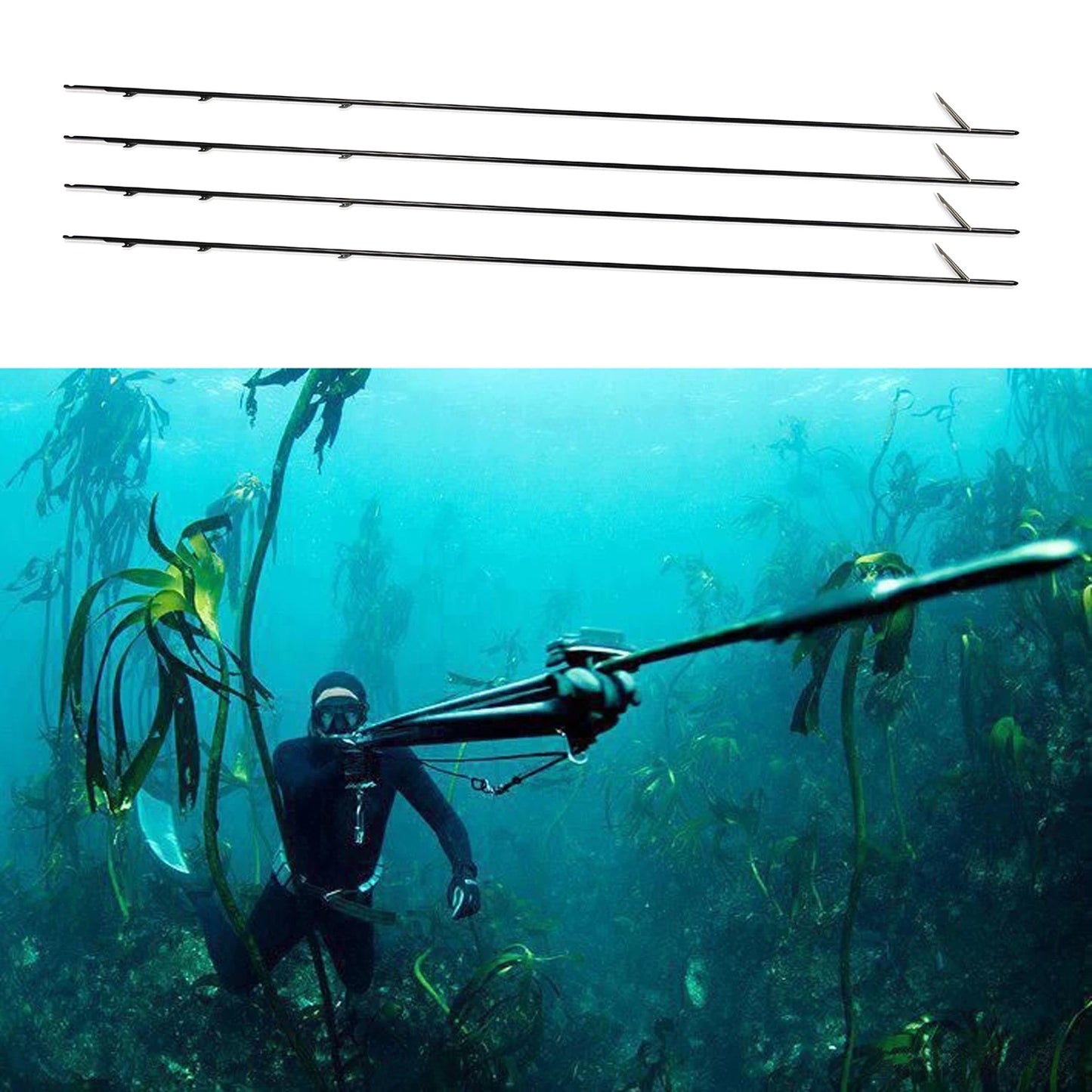 Spearfishing Omer Fin Shaft 75cm to 190cm 17-4 Stainless Steel